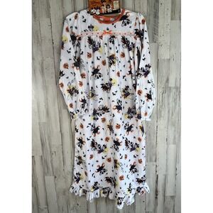 Disney Minnie Mouse Halloween Girls Long Sleeve Pumpkin Nightgown Size 8 New